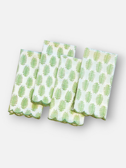 FERN & WHISPER DINNER NAPKIN SOFT SAGE GREEN (PER PC)