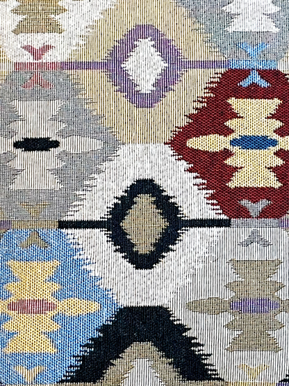 NEOMA CUSHION GREY & MULTI 16 x 16 IN