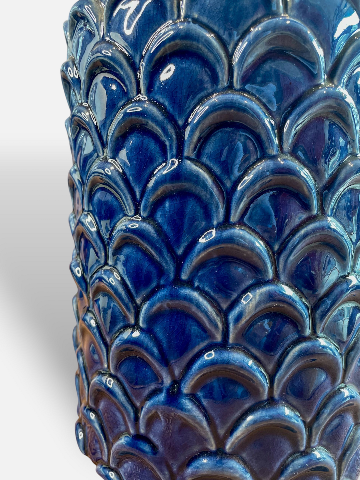 BLUE LAVA VASE