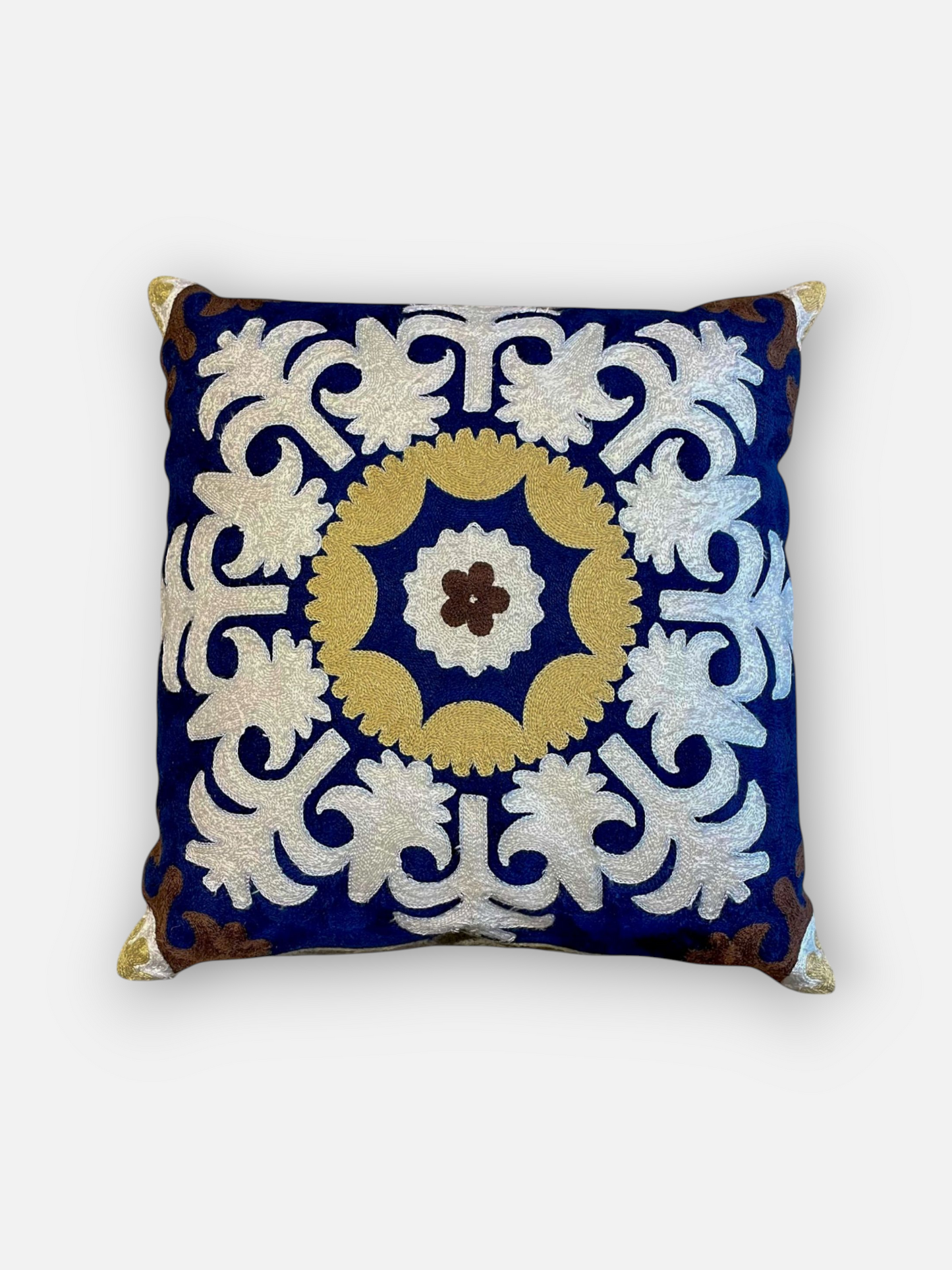 REGALIS CUSHION BLUE 18 x 18 IN