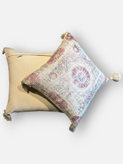 DORELLIAN CUSHION IVORY 18 x 18 IN