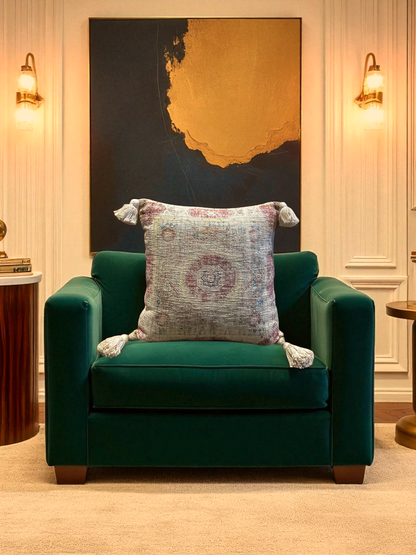 DORELLIAN CUSHION IVORY 18 x 18 IN