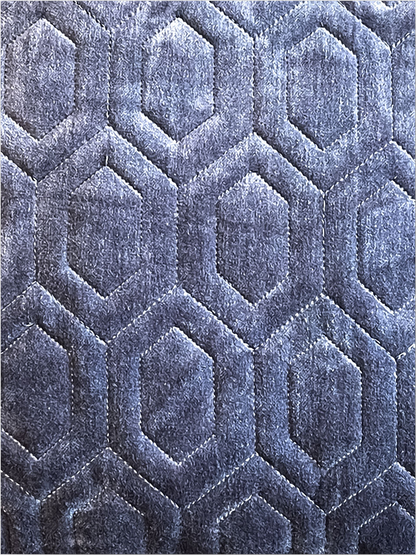 DUVONE CUSHION DEEP BLUE 18 x 18 IN