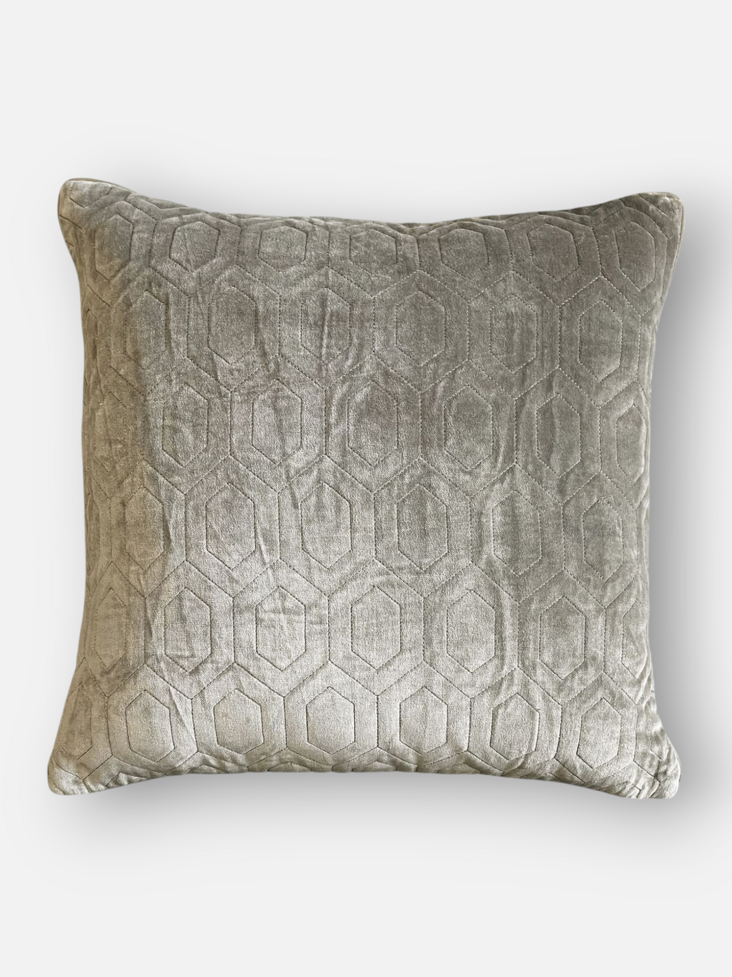 DUVONE CUSHION LIGHT TAUPE 18 x 18 IN