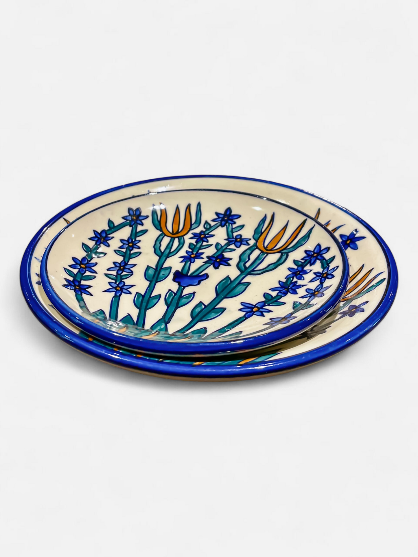PURPLE PEONY QUARTER PLATE (PER PC)