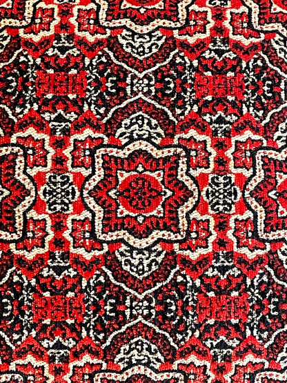 DELFARE CUSHION CRIMSON RED 18 x 18 IN