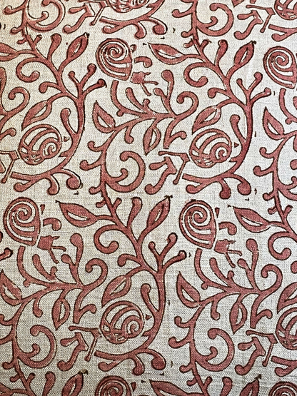 ROSAVINE CUSHION ROSEWOOD & IVORY 20 x 20 IN