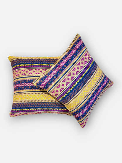 DASTAN CUSHION PLUM 18 x 18 IN