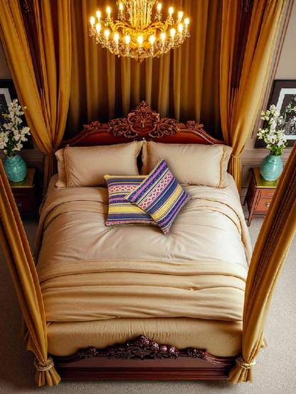 DASTAN CUSHION PLUM 18 x 18 IN
