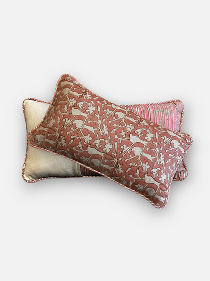 NARELLA LUMBER CUSHION DUSTY ROSE 18 x 11 IN