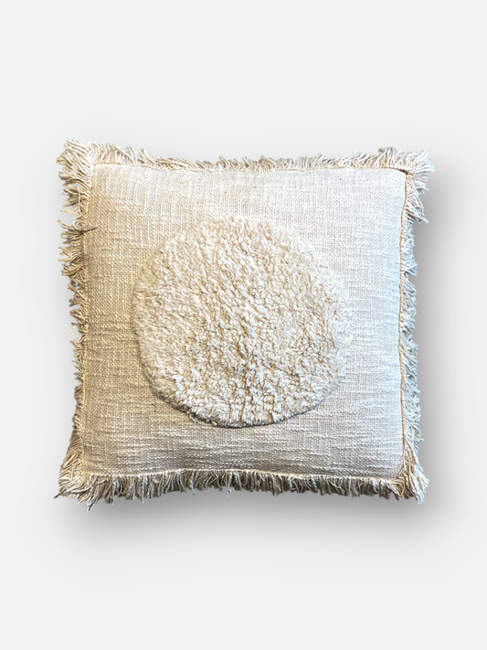 ROSELLE CUSHION OFF WHITE 18 x 18 IN