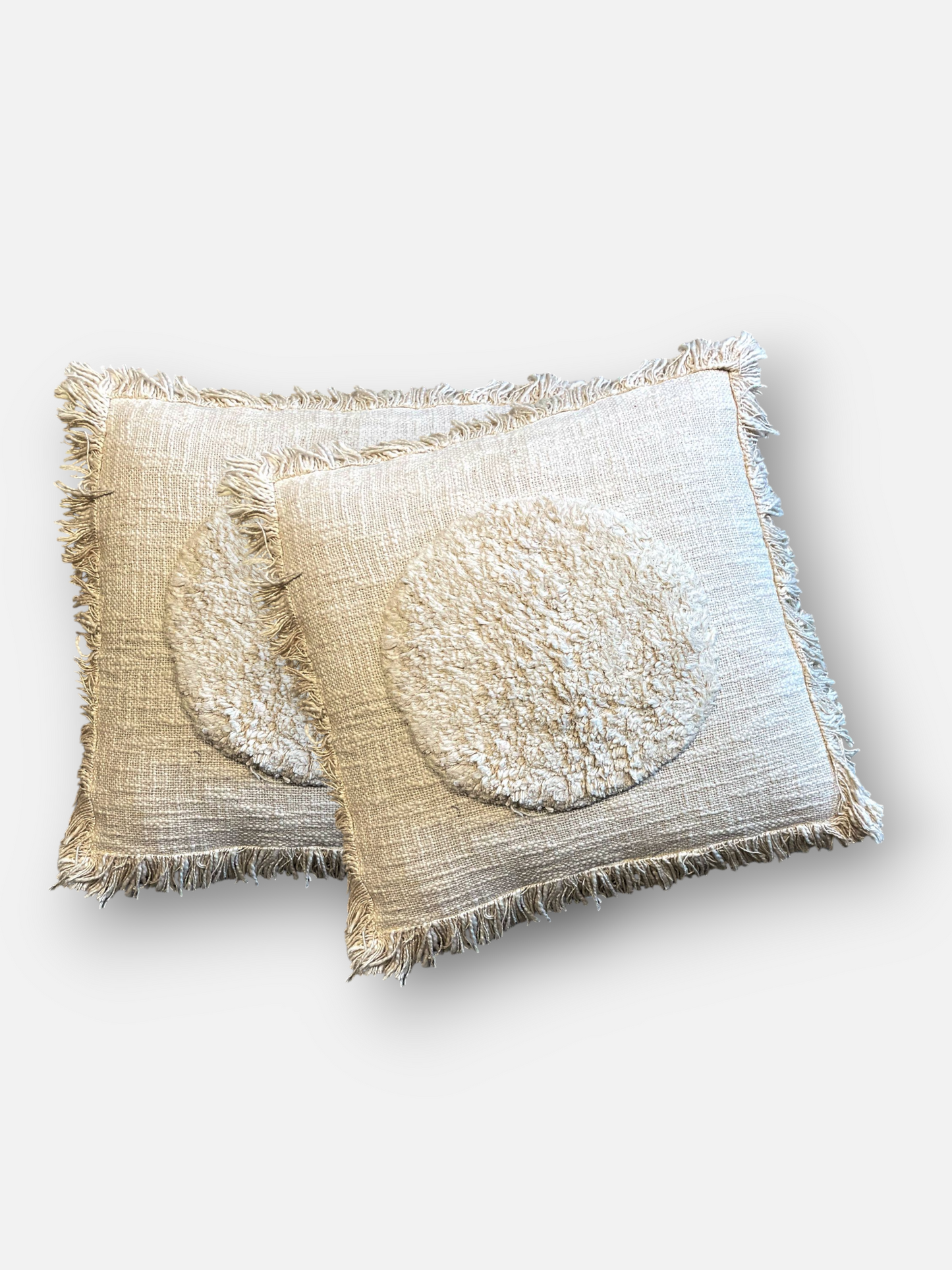 ROSELLE CUSHION OFF WHITE 18 x 18 IN