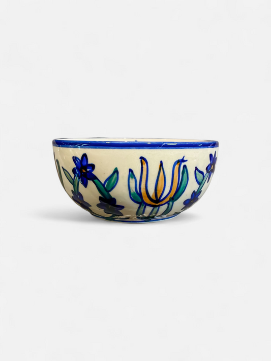 PURPLE PEONY SERVE BOWL