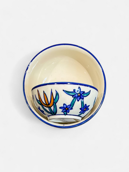 PURPLE PEONY SERVE BOWL
