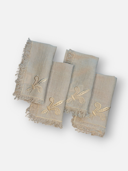 VELLURA PEACH DINNER NAPKIN PEACH (SET OF 4)
