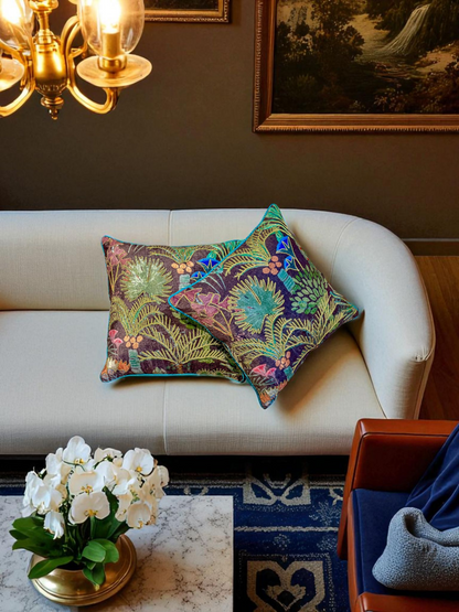 NOORVANA CUSHION PLUM 18 x 18 IN