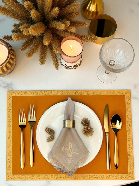 VELLURA PEACH DINNER NAPKIN PEACH (SET OF 4)