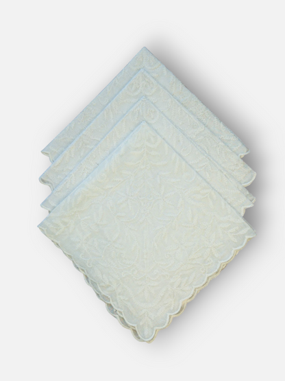 BIANCO DINNER NAPKIN SOFT WHITE (SET OF 4)