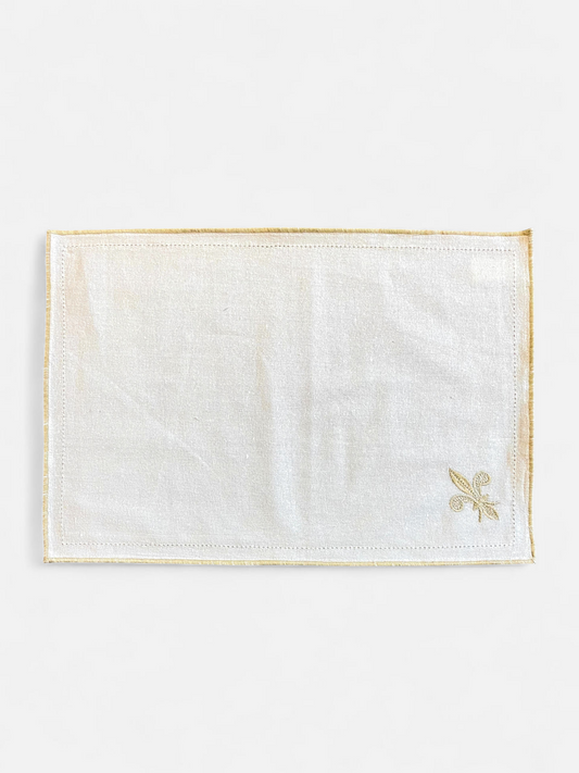 BELLEGARDE TABLE MAT NATURAL GOLD (PER PC)