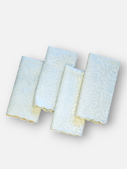 BIANCO DINNER NAPKIN SOFT WHITE (SET OF 4)