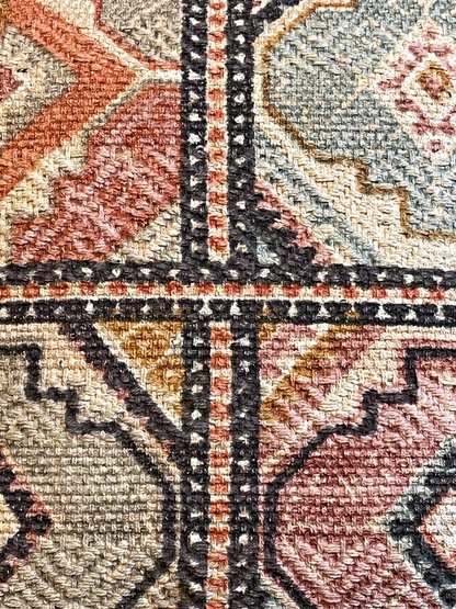 NORELLE EARTH CUSHION TERRACOTTA & MULTI 20 x 20 IN
