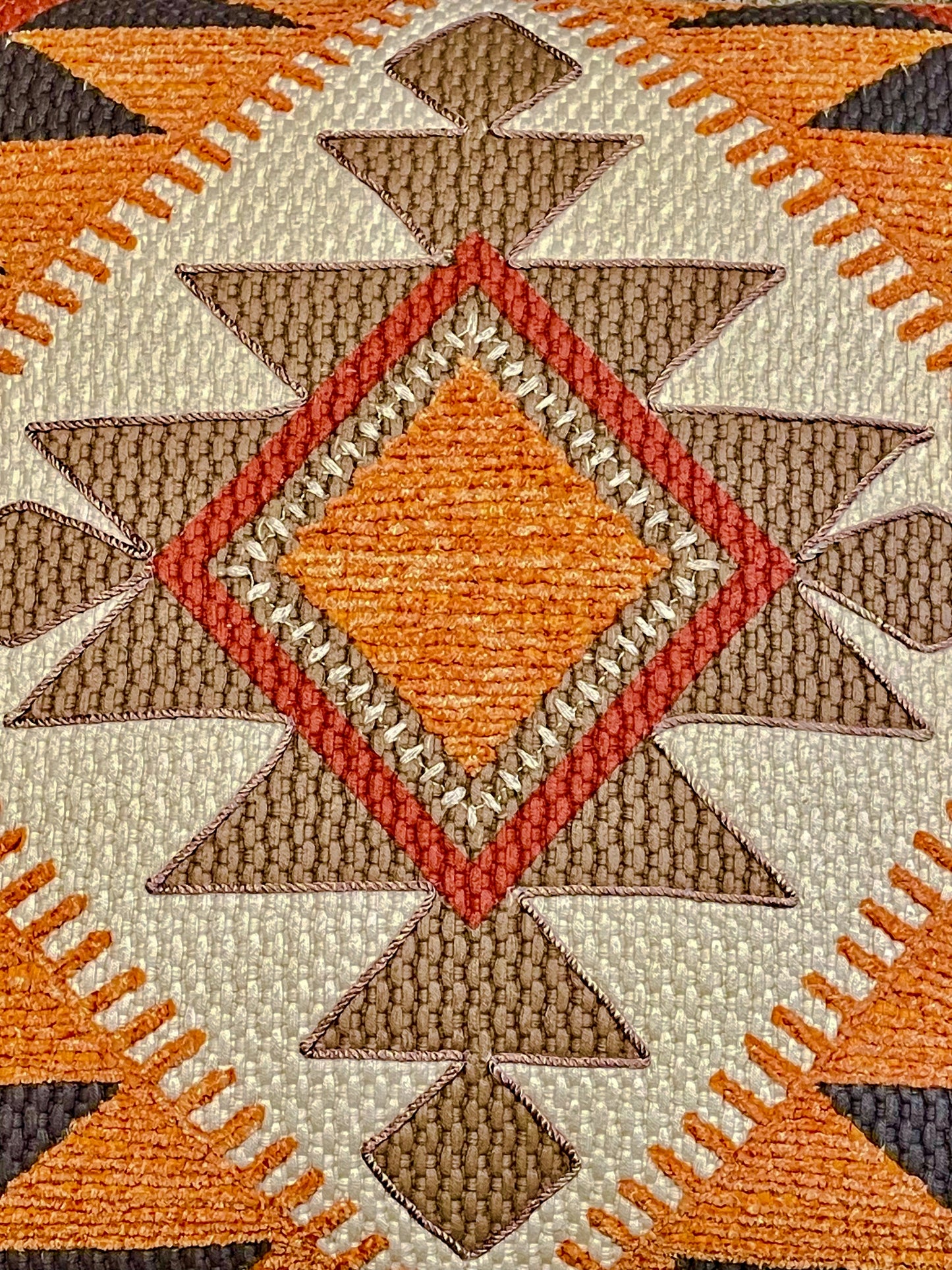 NOMIRA EMBER CUSHION BURNT ORANGE 20 x 20 IN