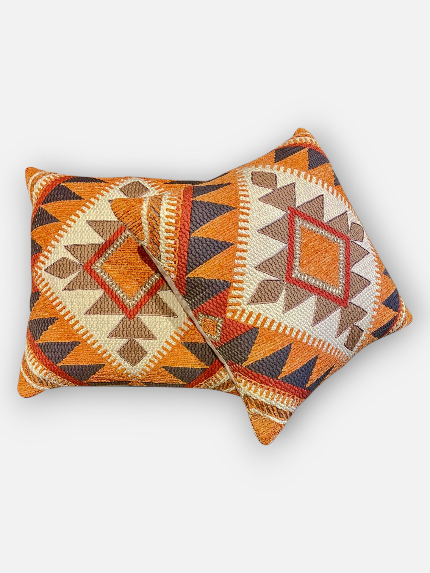NOMIRA EMBER CUSHION BURNT ORANGE 20 x 20 IN