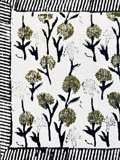 ROSELLE BLOOM FACE TOWEL OLIVE GREEN (PER PC)
