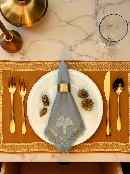 SEREIN DINNER NAPKIN SOFT GREY (SET OF 4)