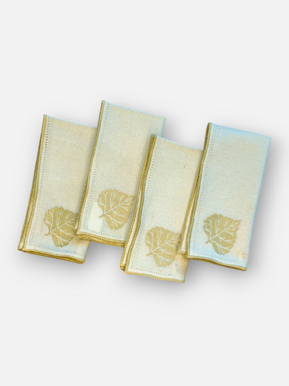 LUMORA DINNER NAPKIN NATURAL WHITE (SET OF 4)
