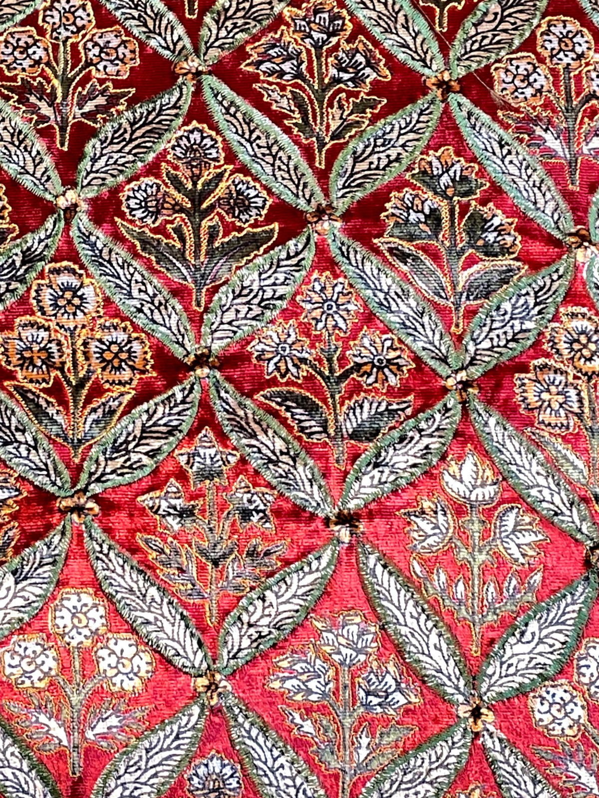 RUHANI CUSHION MULTI RED 20 x 20 IN