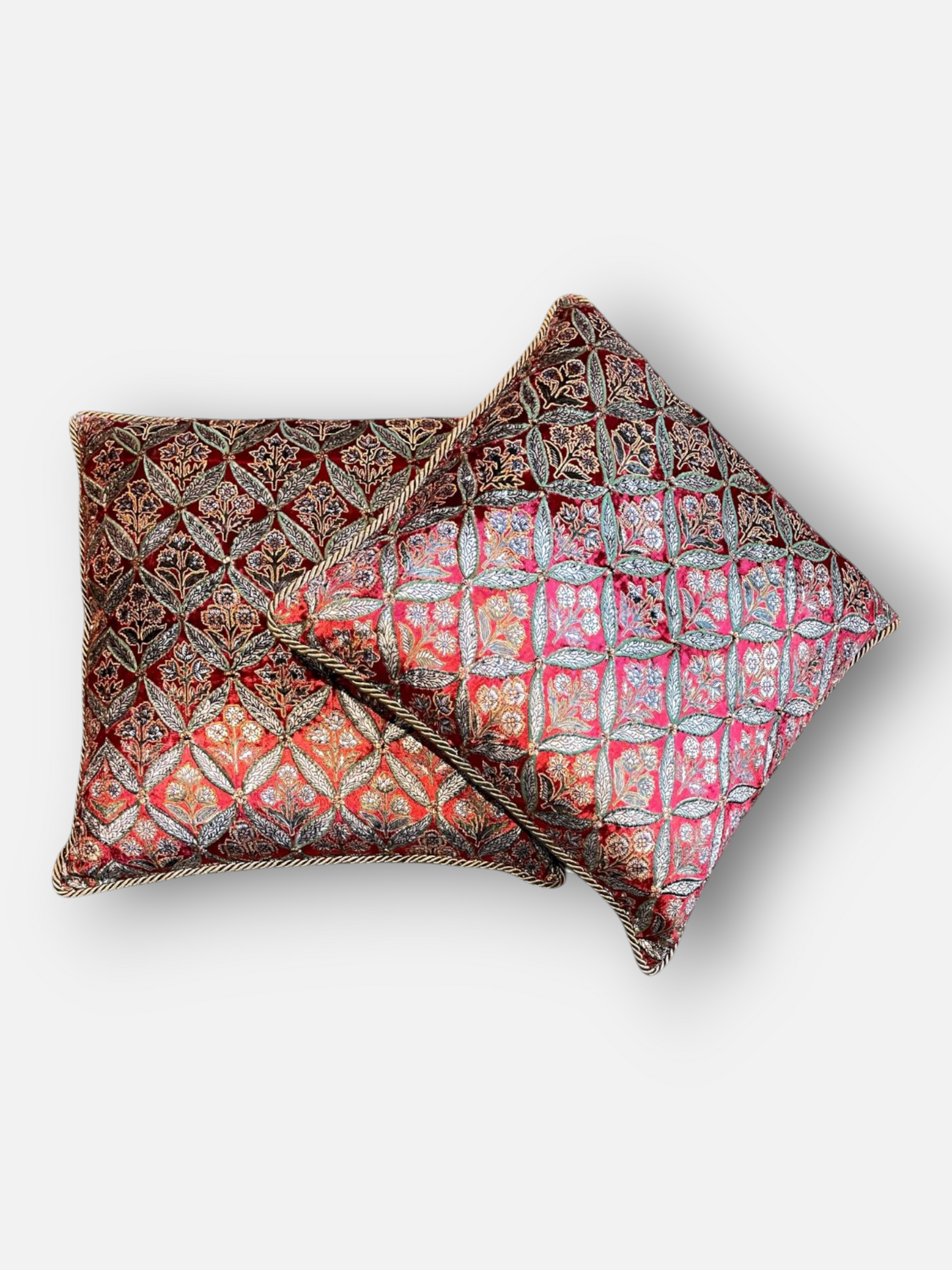RUHANI CUSHION MULTI RED 20 x 20 IN