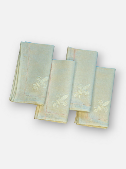 BELLEGARDE DINNER NAPKIN NATURAL WHITE (SET OF 4)