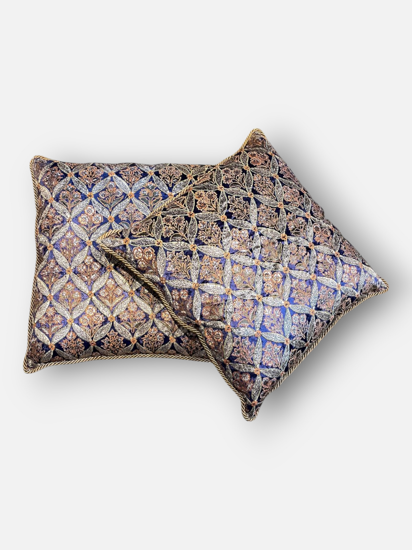 RUHANI CUSHION MULTI BLUE 20 x 20 IN