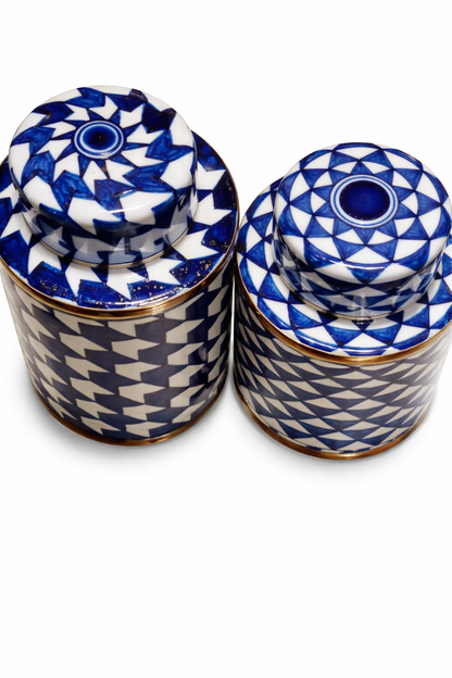 Sapphire Jars Set of 2