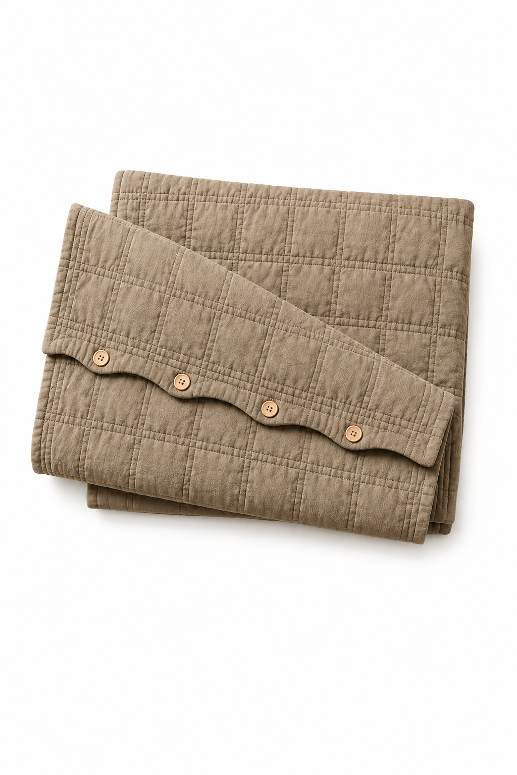 SOFT BED COVER BROWN