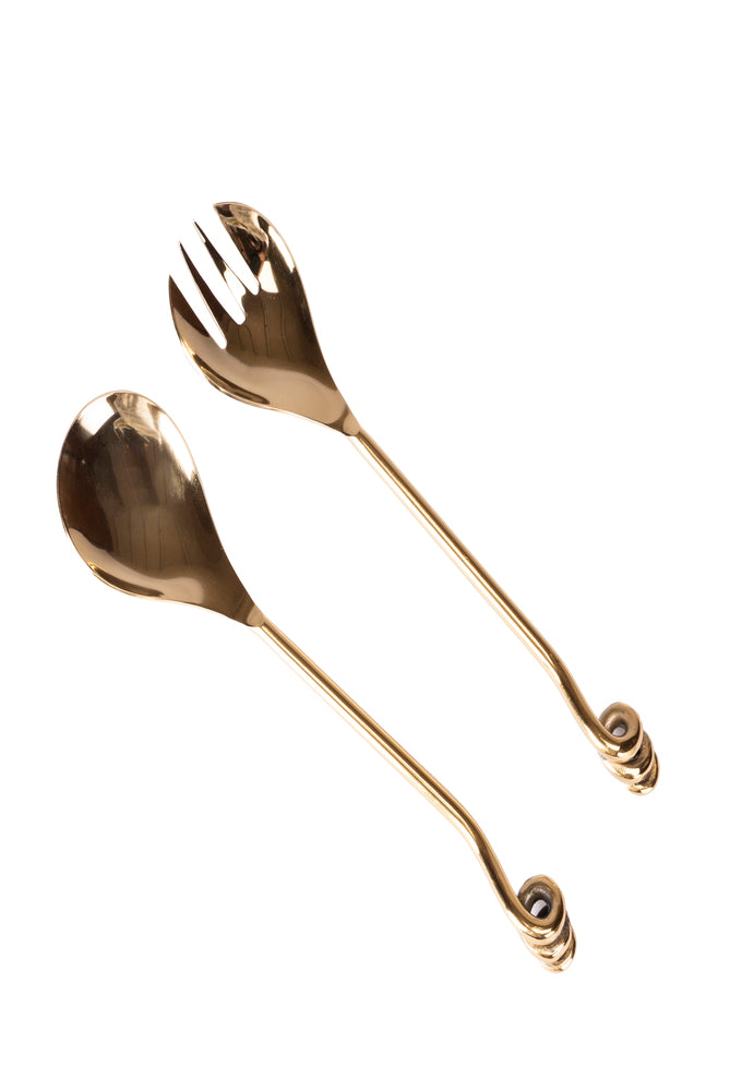 Amaya Gold Salad Server  (Set of 2)