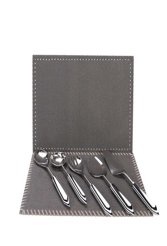 Aura Monocrome Serving (Set of 5)