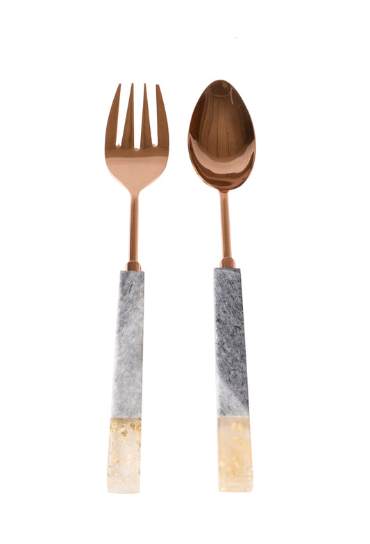 Oceanic Rose Gold Salad server (Set of 2)