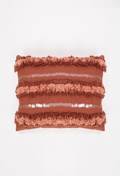 Boho Cushion ( Peach Sequin )