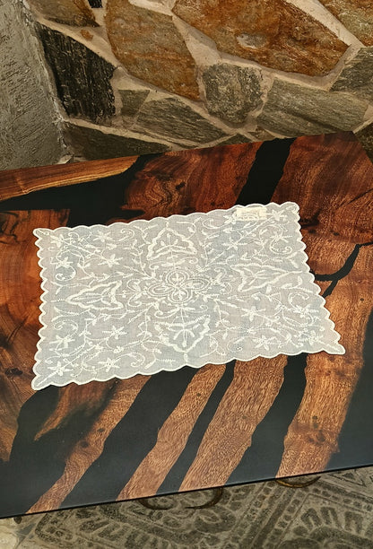 White Mogra Cocktail Napkin