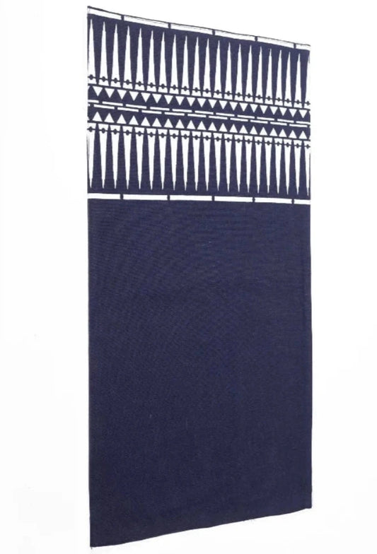 Indigo Blue & White Mat