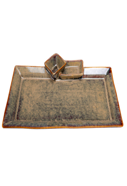 Rustic Rectangular Chip & Dip Platter