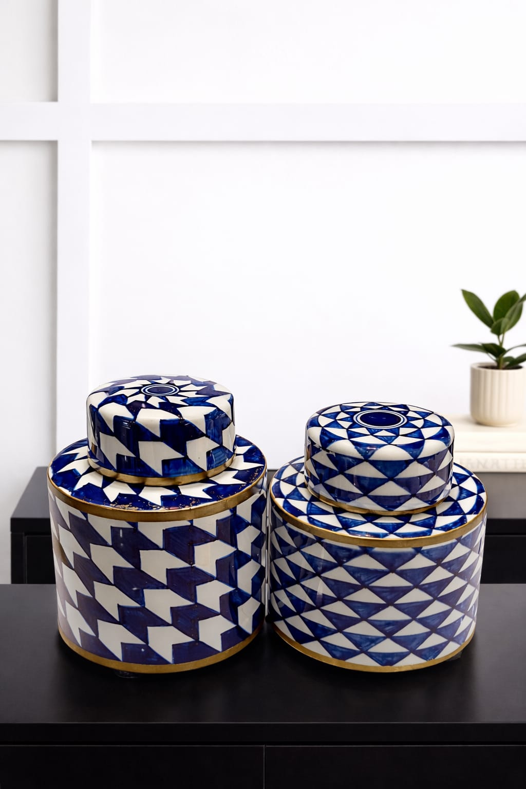 Sapphire Jars Set of 2