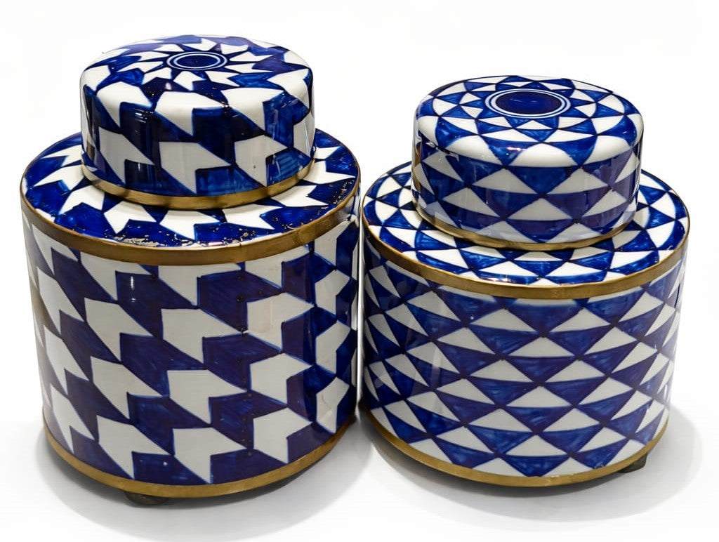 Sapphire Jars Set of 2