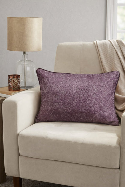 ROYAL PLUM HERITAGE CUSHION 20 X 14 IN