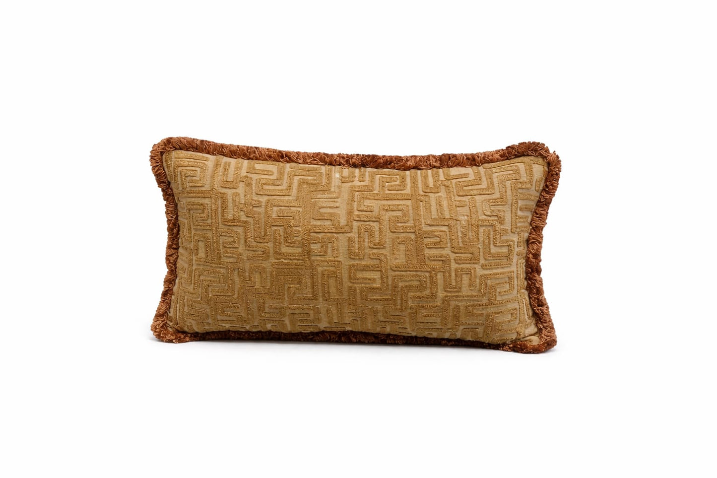 GOLDEN MAZE LUXE CUSHION 20 X 13 IN