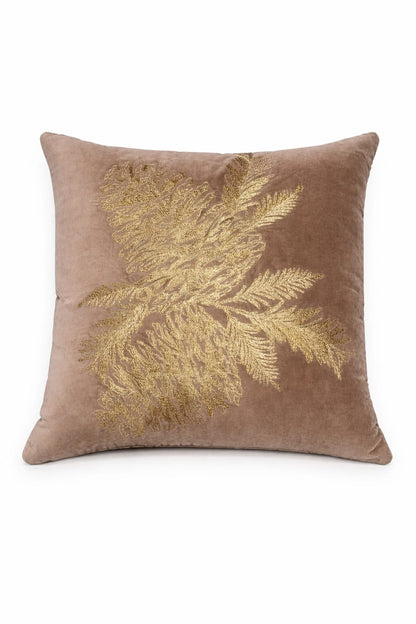 VELVET LUXE LEAF CUSHION
