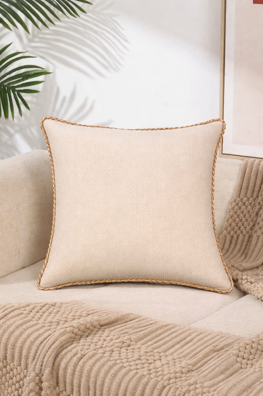 CREAM ROYAL CUSHION 18 X 18 IN