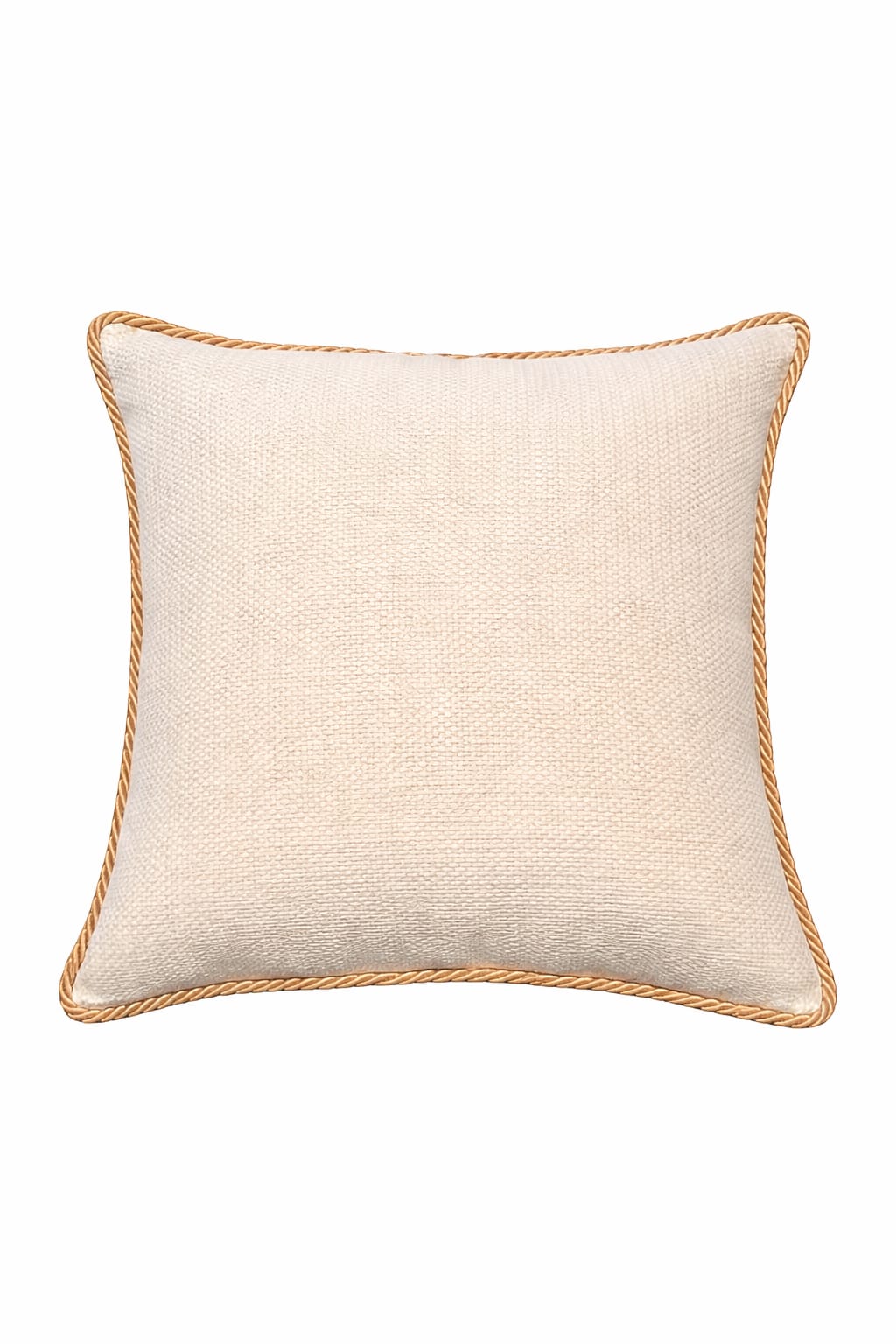 CREAM ROYAL CUSHION 18 X 18 IN